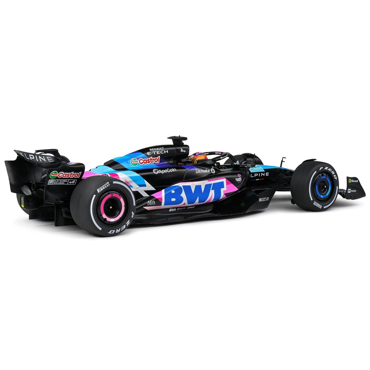 Alpine A524 #31 Esteban Ocon "BWT" Formula One F1 Miami GP (2024) "Competition" Series 1/18 Diecast Model Car by Solido-Solido-ModelCars.com