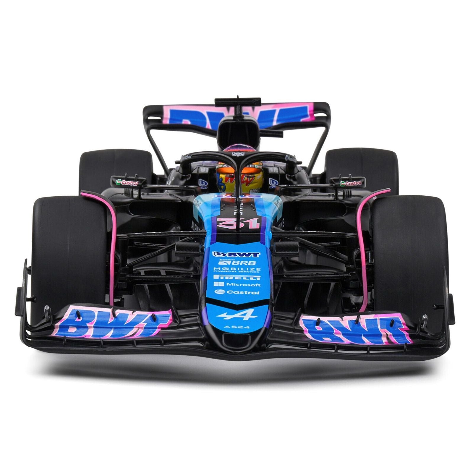 Alpine A524 31 Esteban Ocon "BWT" Formula One F1 Miami GP (2024) "Competition" Series 1/18 Diecast Model Car by Solido - Solido - ModelCars.com