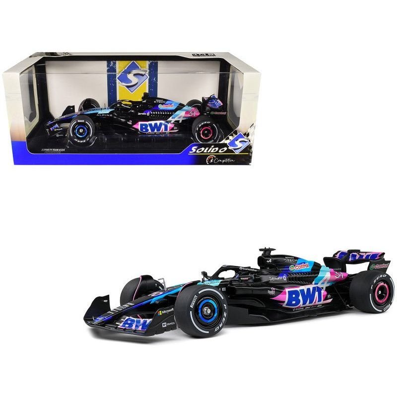 Alpine A524 Presentation Edition "BWT" "Formula One F1 World Championship" (2024) "Competition" Series 1/18 Diecast Model Car by Solido-Solido-ModelCars.com