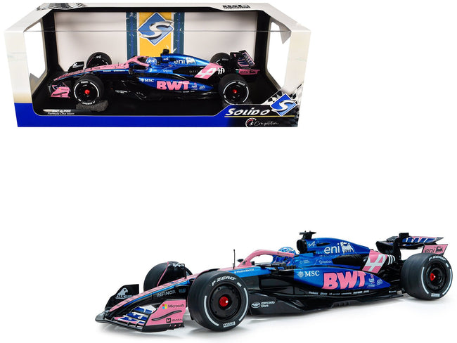 Alpine A525 10 Pierre Gasly "BWT" Formula One F1 "Bahrain GP" (2025) "Competition" Series 1/18 Diecast Model Car by Solido-Solido-ModelCars.com