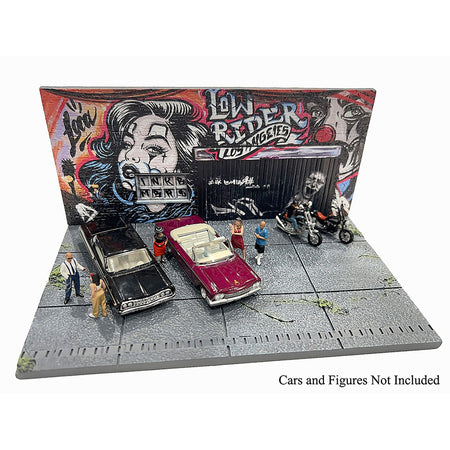 "American Diorama X INK BMBRS - LA Lowrider" Street Art Diorama for 1/64 Scale Models by American Diorama-American Diorama-ModelCars.com