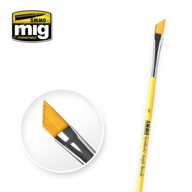 Ammo 6 Synthetic Angle Brush-Ammo-ModelCars.com