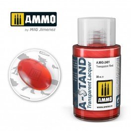 Ammo A-Stand Transparent Red-Ammo-ModelCars.com