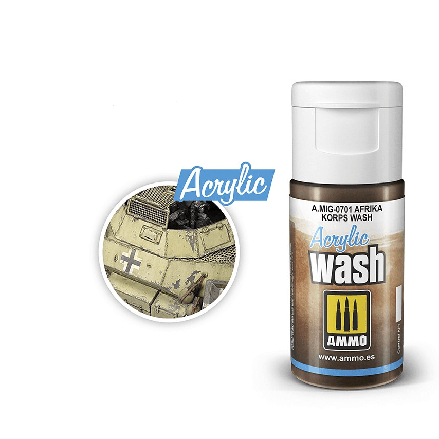 Ammo Afrika Korps Wash Acrylic-Ammo-ModelCars.com