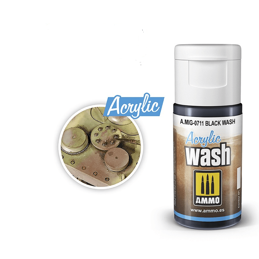 Ammo Black Wash Acrylic-Ammo-ModelCars.com