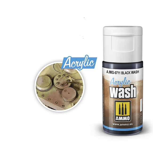 Ammo Black Wash Acrylic - Ammo - ModelCars.com