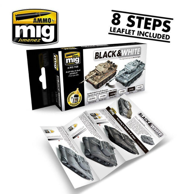Ammo Black & White Techniq Set-Ammo-ModelCars.com