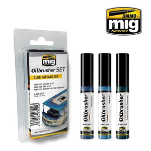 Ammo Blue Patina Oilbrush Set