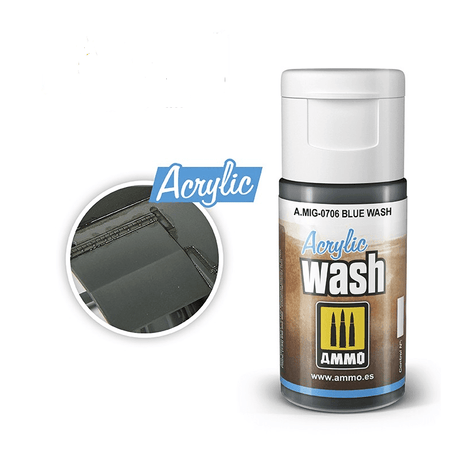 Ammo Blue Wash Acrylic-Ammo-ModelCars.com