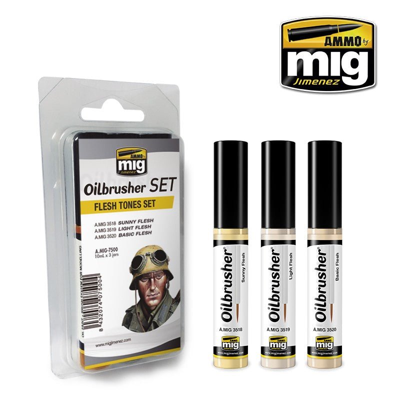 Ammo Flesh Tone Oilbrusher Set - Ammo - ModelCars.com