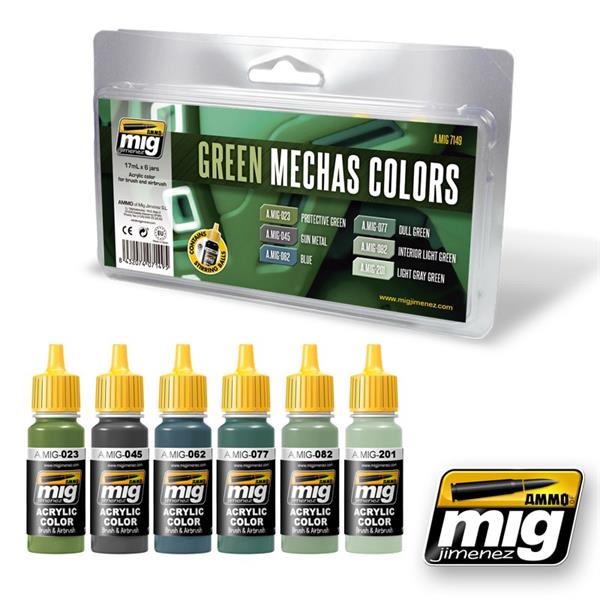 Ammo Green Mechas Paint Set-Ammo-ModelCars.com