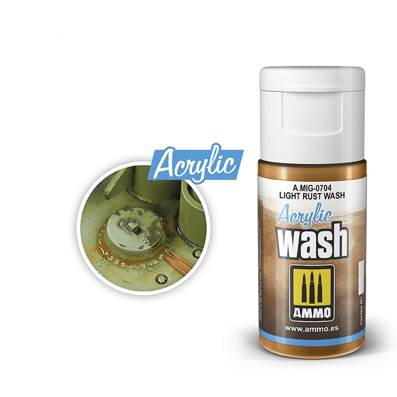 Ammo Light Rust Wash Acrylic - Ammo - ModelCars.com