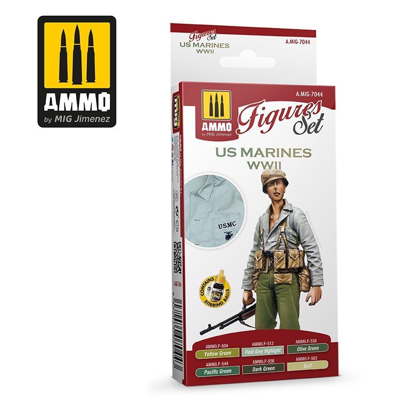 Ammo Us Marines Wwii-Ammo-ModelCars.com