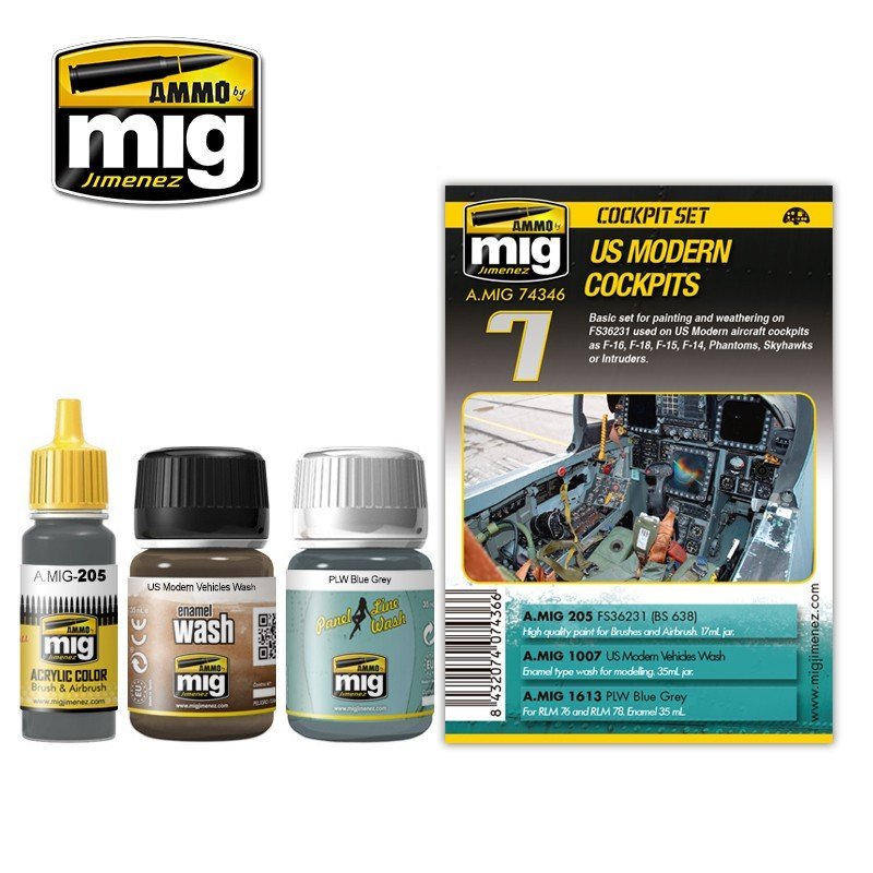 Ammo Us Mod Cockpit Weatherset-Ammo-ModelCars.com