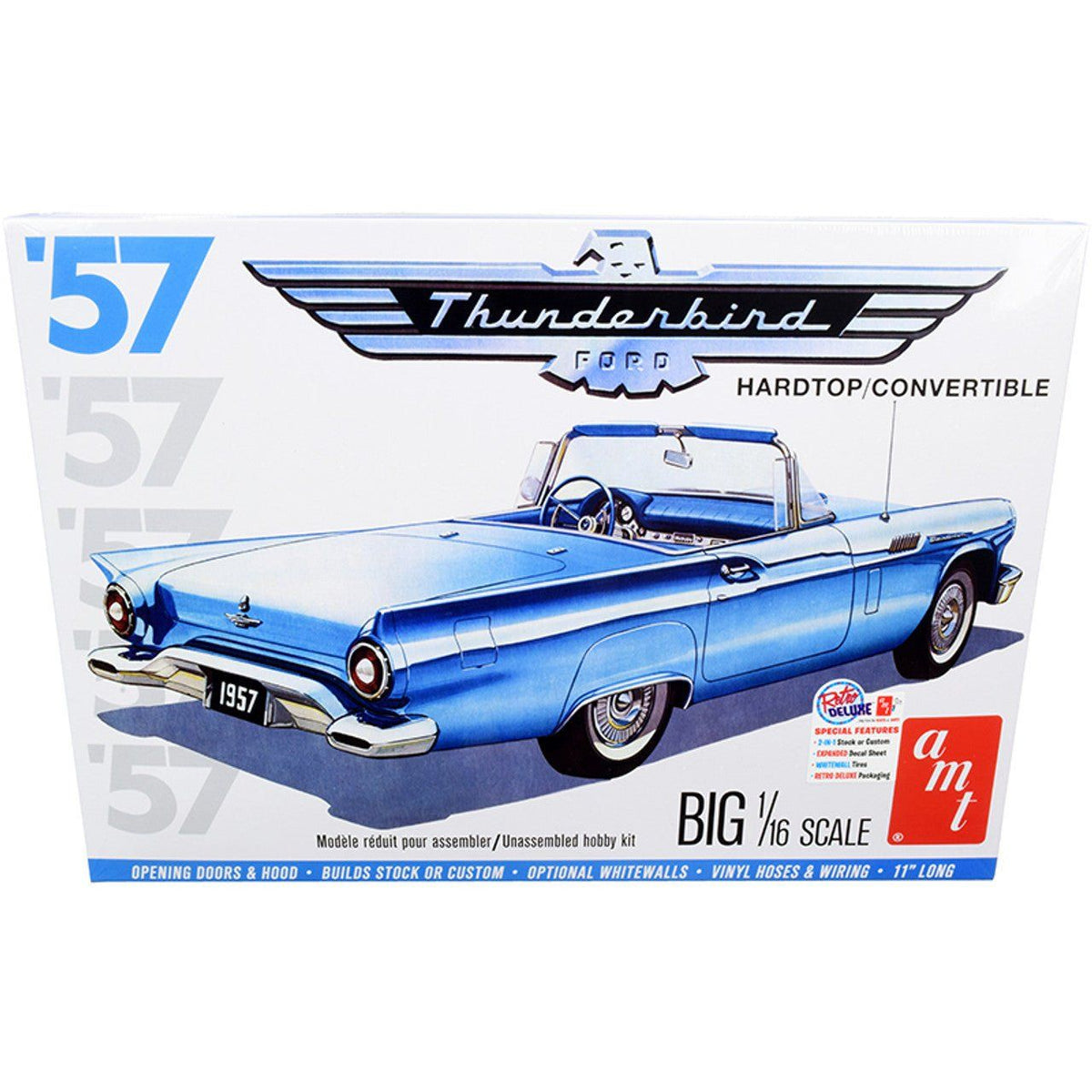 AMT 1/16 1957 Hardtop/Convertible Thunderbird-AMT-ModelCars.com