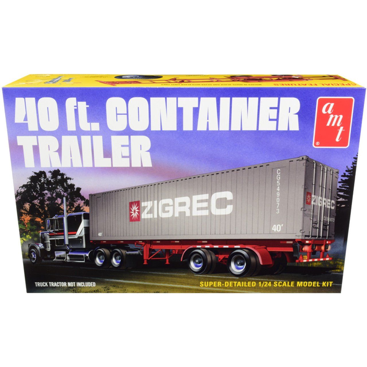 AMT 1/24 40' Semi Container Trailer - AMT - ModelCars.com