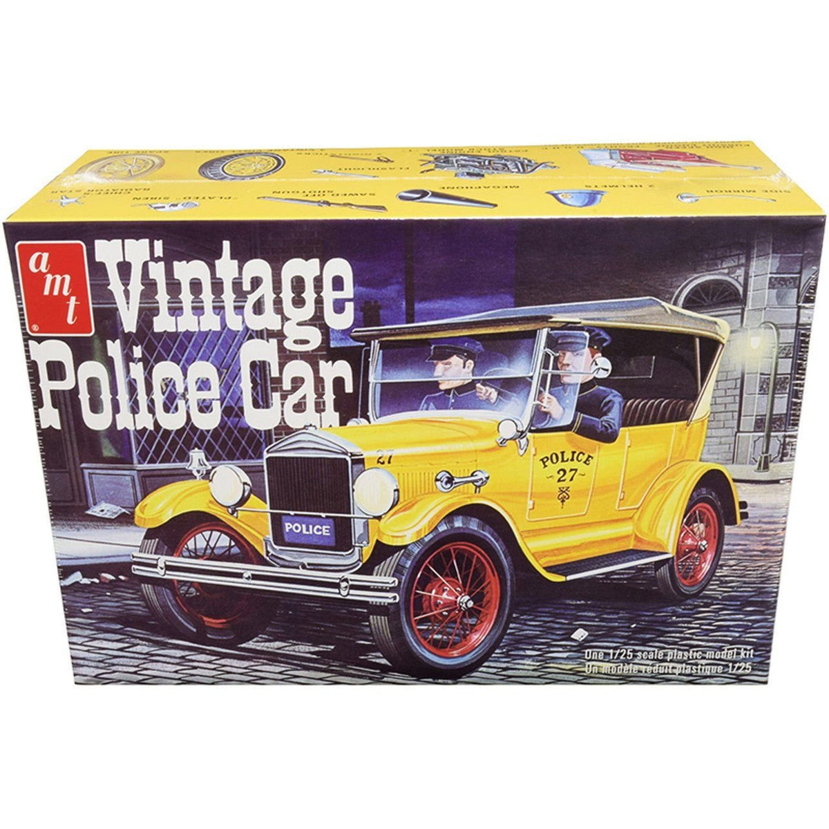 AMT 1/25 1927 Ford T Vintage Police Car-AMT-ModelCars.com