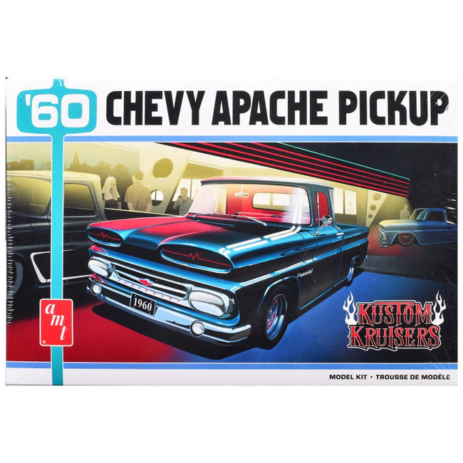 AMT 1/25 1960 Chevy Apache Pickup Street Machine Model Kit-AMT-ModelCars.com