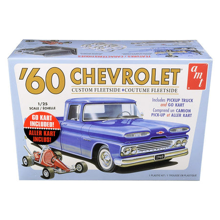 AMT 1/25 1960 Chevy Custom Fleetside Pickup w/ GO Kart - AMT - ModelCars.com
