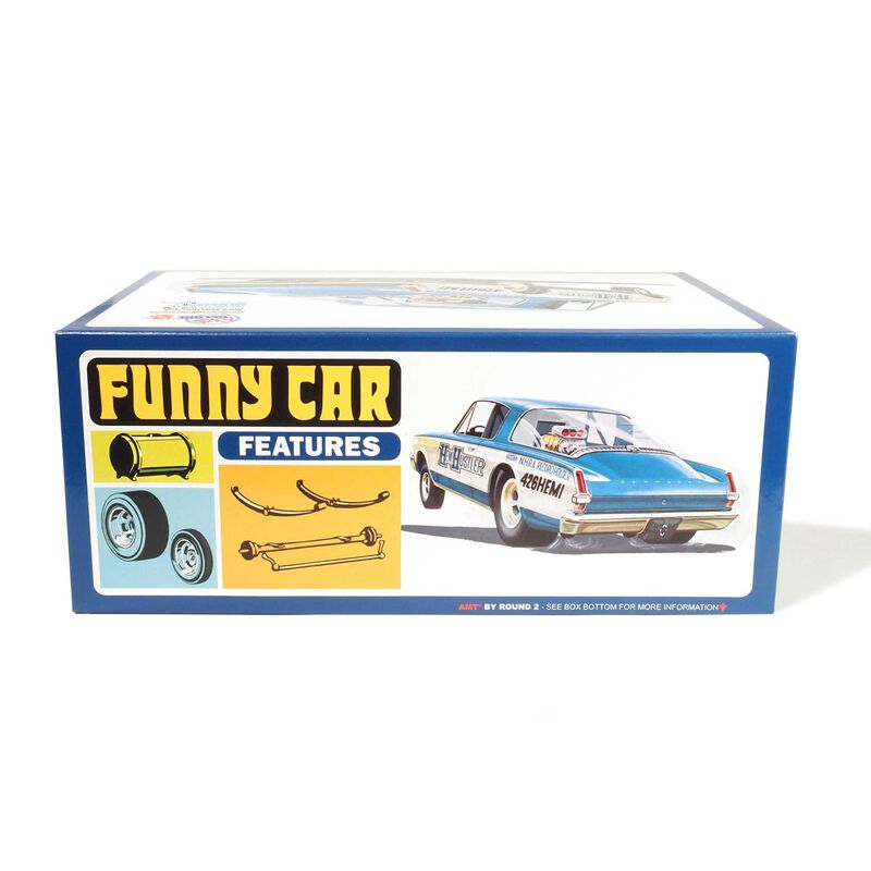 AMT 1/25 1966 Plymouth Barracuda Funny Car "Hemi Hustler" Model Kit - AMT - ModelCars.com