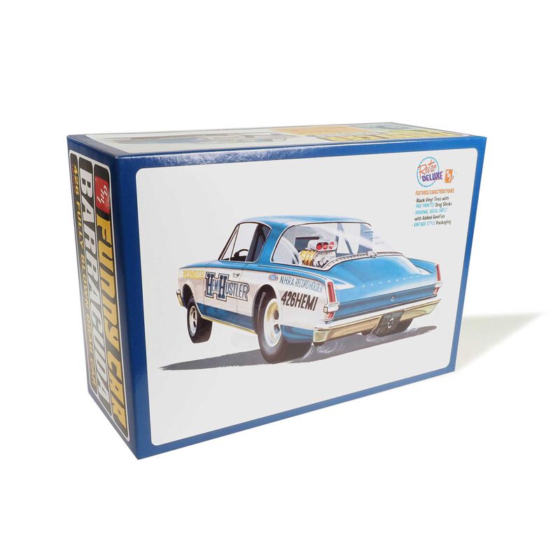 AMT 1/25 1966 Plymouth Barracuda Funny Car "Hemi Hustler" Model Kit-AMT-ModelCars.com