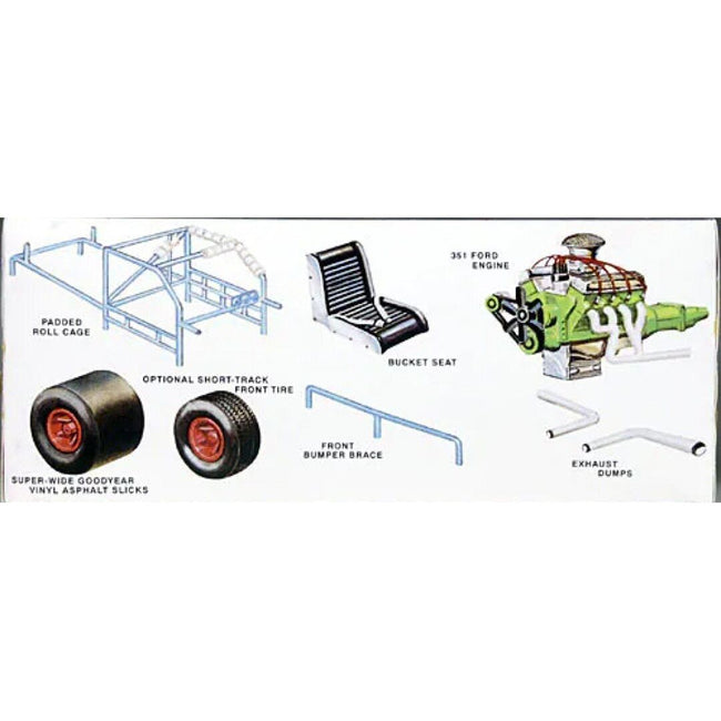 AMT 1/25 1969 Ford Falcon Modified Stocker Model Kit - AMT - ModelCars.com