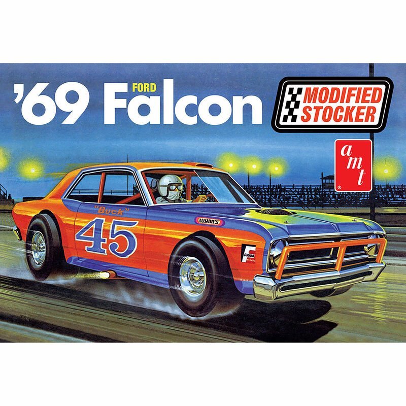 AMT 1/25 1969 Ford Falcon Modified Stocker Model Kit-AMT-ModelCars.com