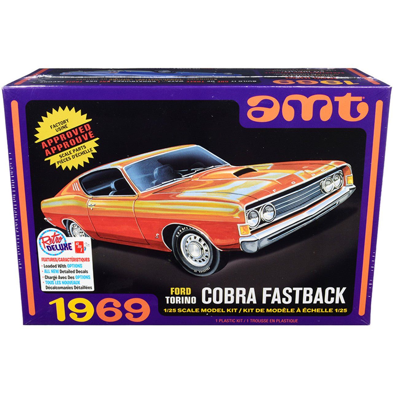 AMT 1/25 1969 Ford Torino Cobra Fastback - AMT - ModelCars.com