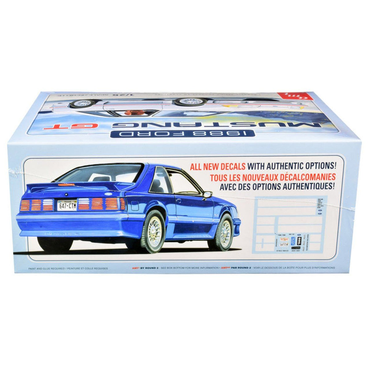 AMT 1/25 1988 Ford Mustang 2T-AMT-ModelCars.com