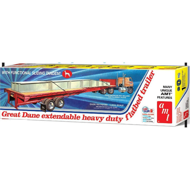 AMT 1/25 Extendable Flatbed Trailer - Great Dane - AMT - ModelCars.com
