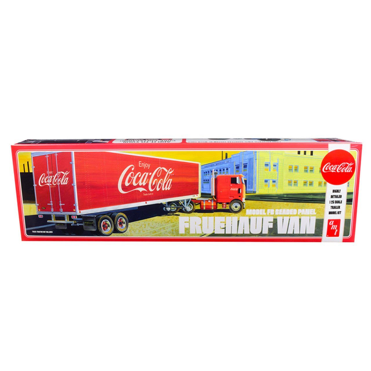 AMT 1/25 Fruehauf Beaded Van Semi Trailer Coca Cola - AMT - ModelCars.com