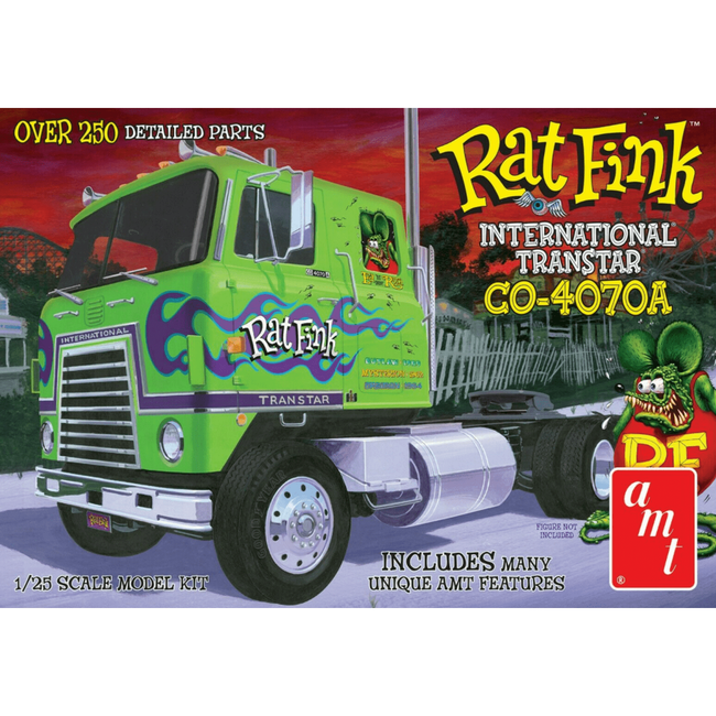 AMT 1/25 IH Transtar Co - 4070A Tractor Hauler - Rat Fink - AMT - ModelCars.com