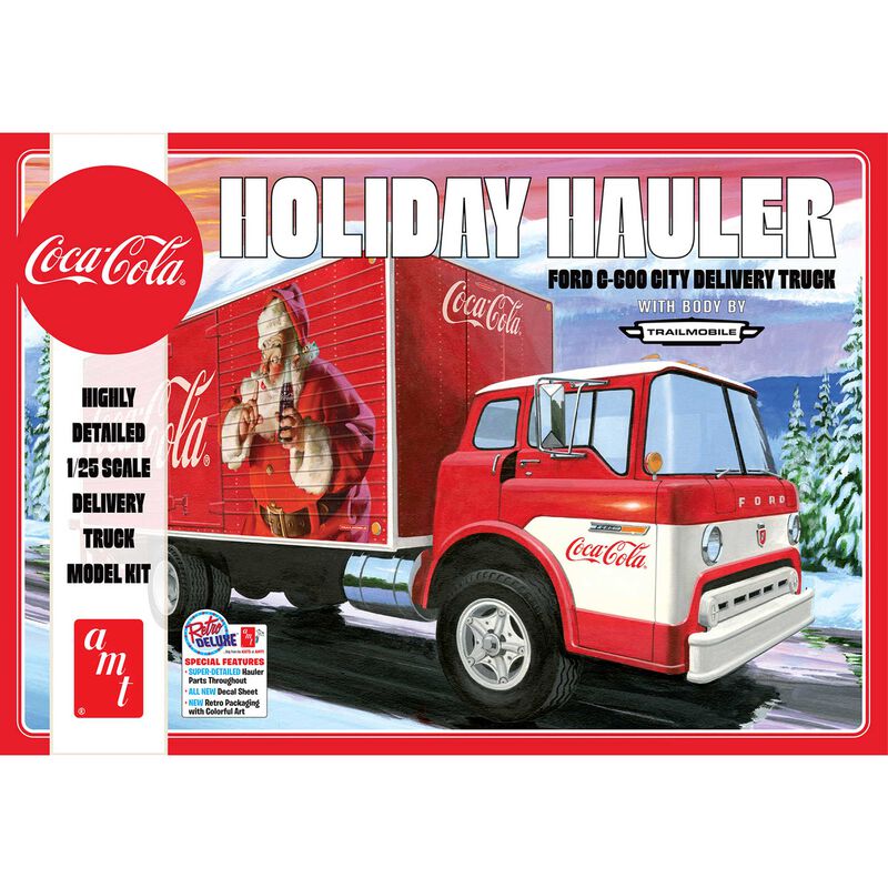 AMT 1/25 Scale Ford C - 600 City Holiday Delivery Truck Coca - Cola - AMT - ModelCars.com