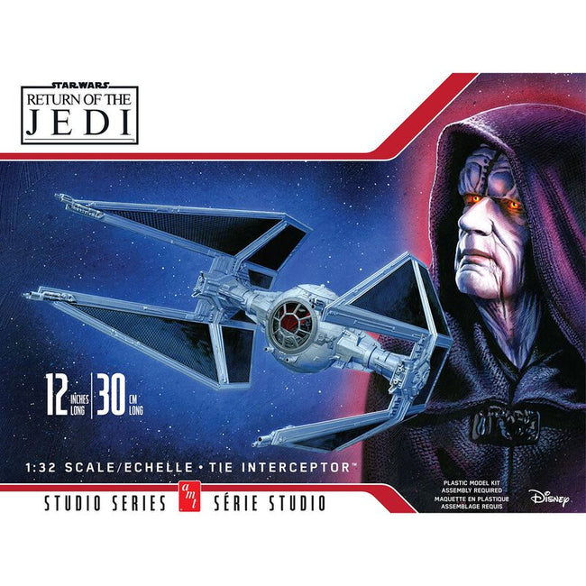 AMT 1/32 TIE Interceptor "Star Wars: Return of the Jedi" Model Kit-AMT-ModelCars.com