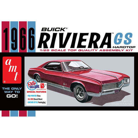 AMT 1439 1966 Buick Riviera GS Skill 2-AMT-ModelCars.com