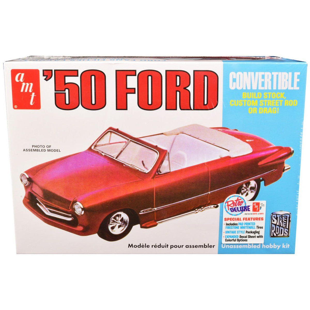 AMT 1950 Ford Convertible Street Rods Edition 1/25 Scale Model Kit-AMT-ModelCars.com