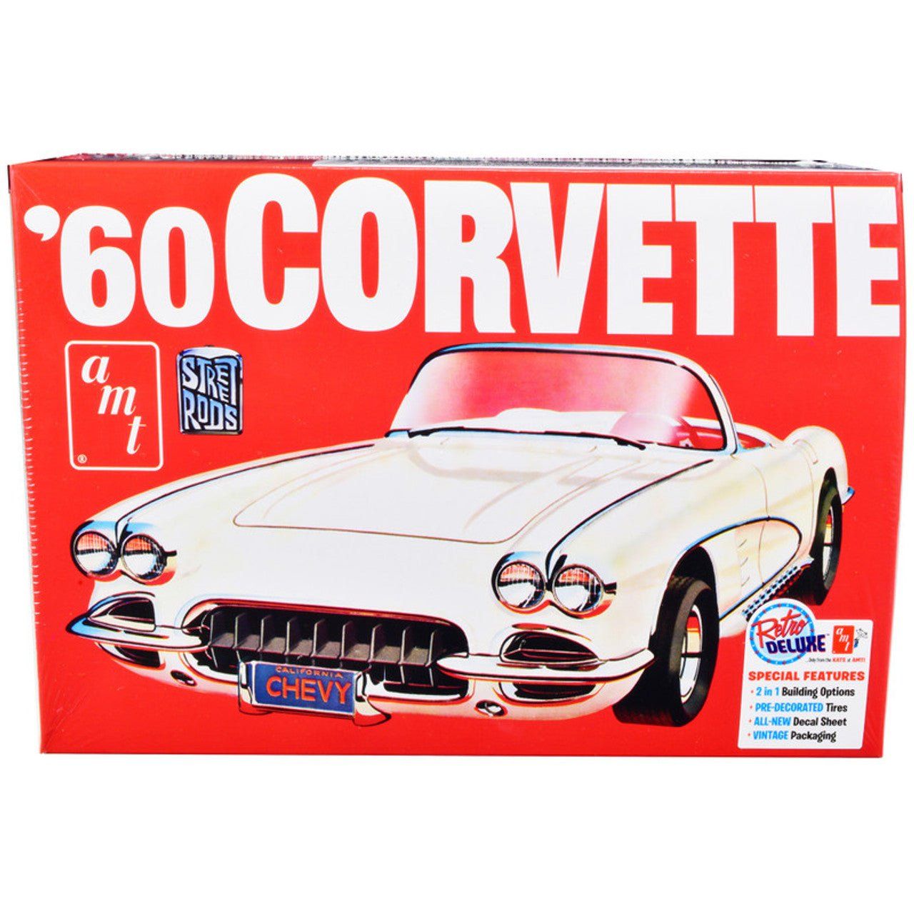 AMT 1960 Chevrolet Corvette 1/25 Scale Model Kit - AMT - ModelCars.com