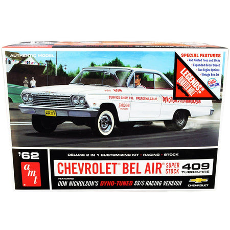 AMT 1962 Chevy Bel Air Super Stock Don Nicholson 1/25 Scale Model Kit - AMT - ModelCars.com