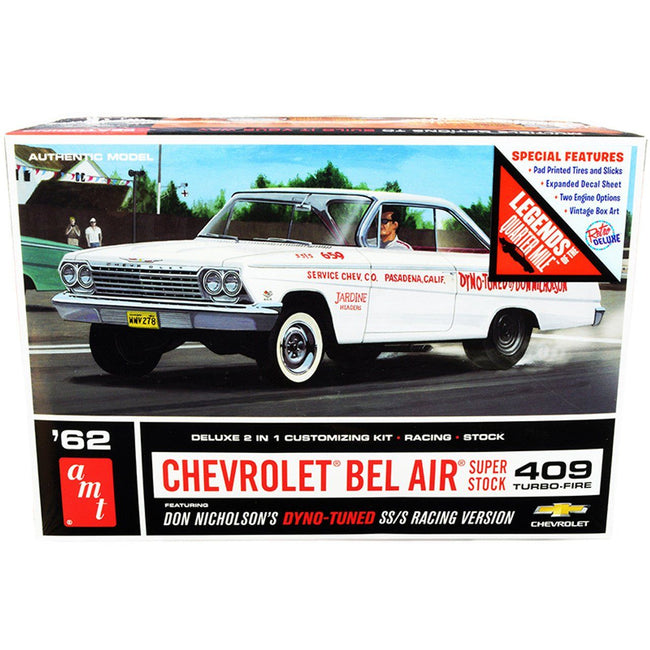 AMT 1962 Chevy Bel Air Super Stock Don Nicholson 1/25 Scale Model Kit - AMT - ModelCars.com