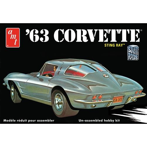 AMT 1963 Chevy Corvette 1/25 Scale Model Kit - AMT - ModelCars.com