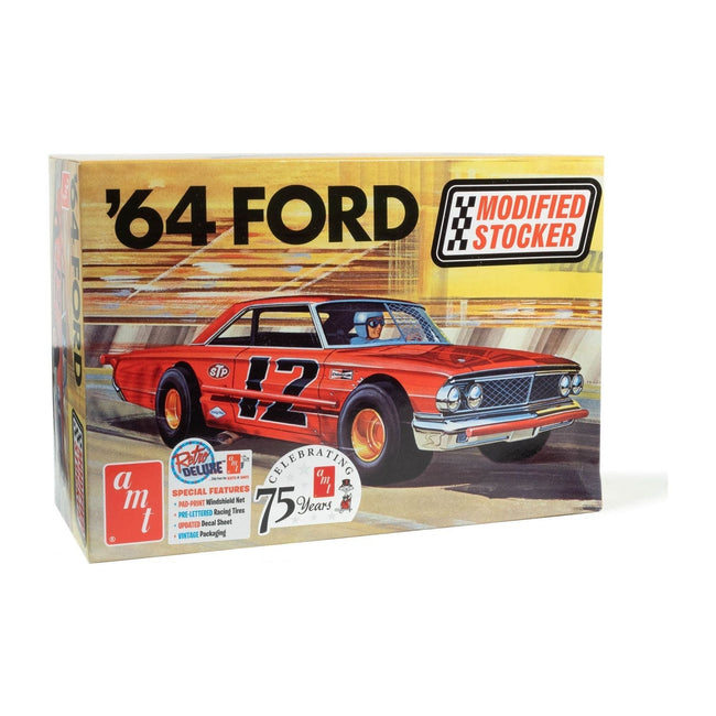 AMT 1964 Ford Galaxie Modified Stocker 1/25 Scale Model Kit - AMT - ModelCars.com