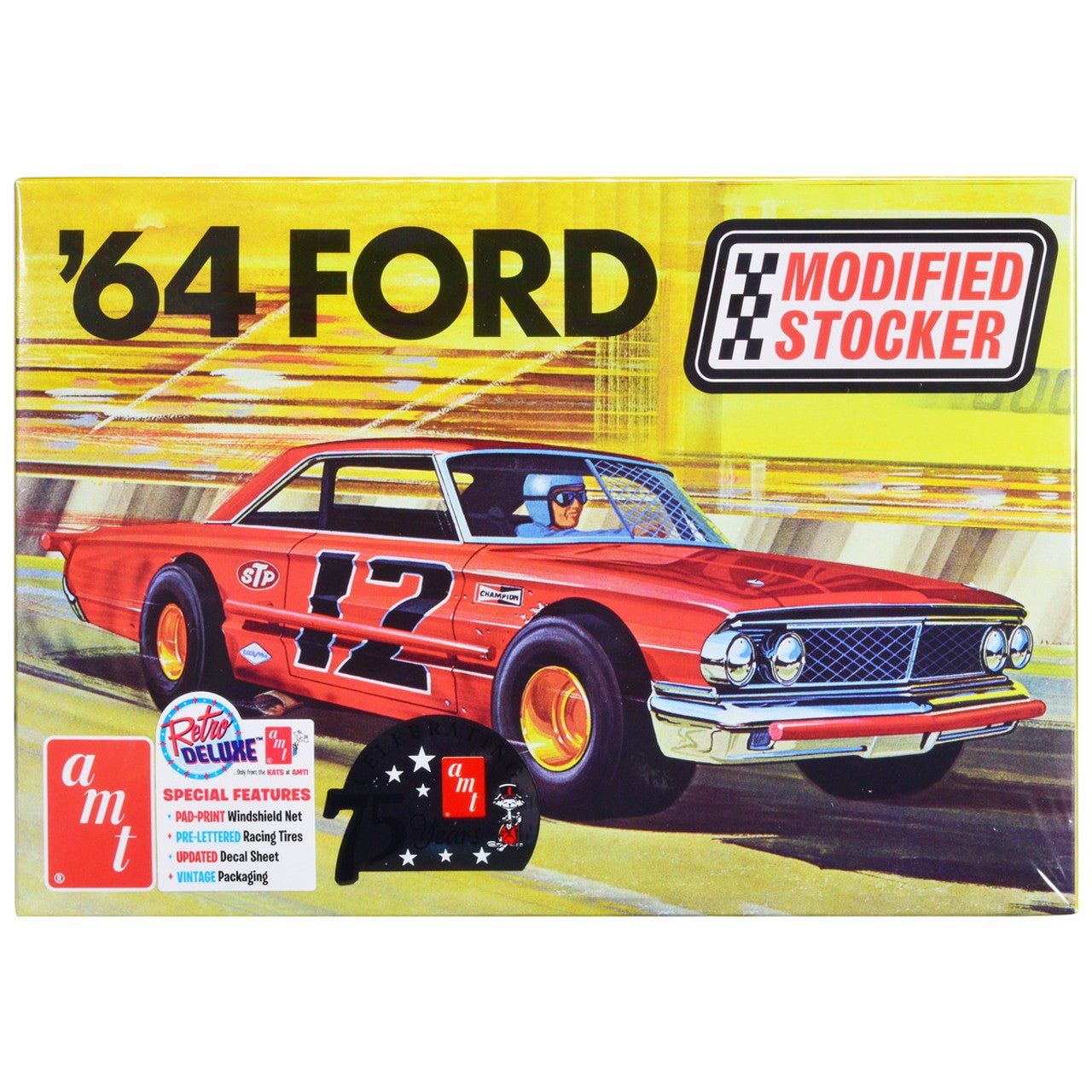 AMT 1964 Ford Galaxie Modified Stocker 1/25 Scale Model Kit - AMT - ModelCars.com