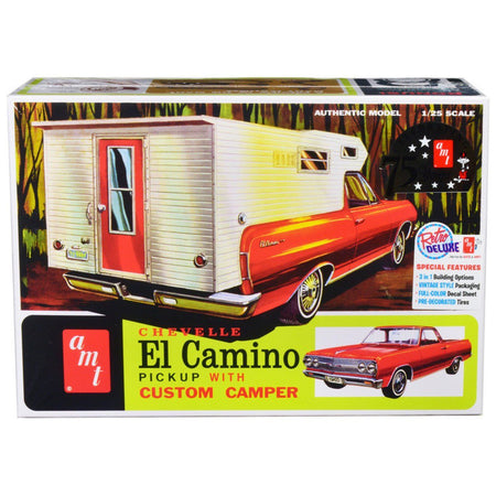 AMT 1965 CHEVY EL CAMINO W/CAMPER 1/25 SCALE MODEL KIT - AMT - ModelCars.com