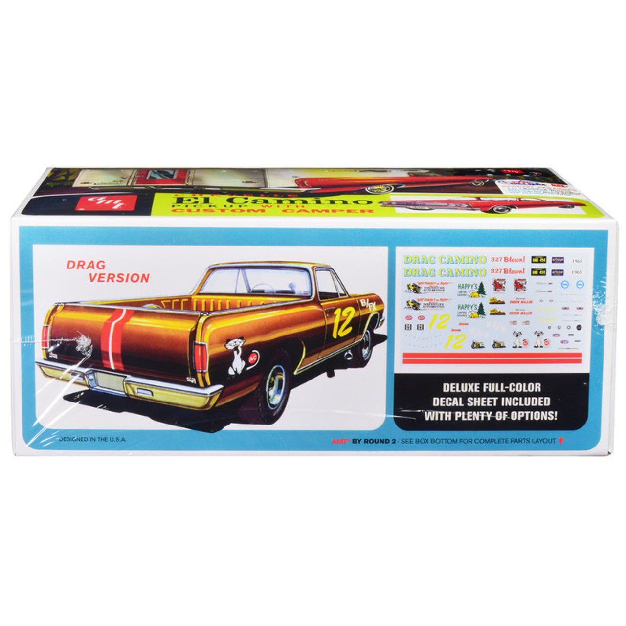 AMT 1965 CHEVY EL CAMINO W/CAMPER 1/25 SCALE MODEL KIT - AMT - ModelCars.com