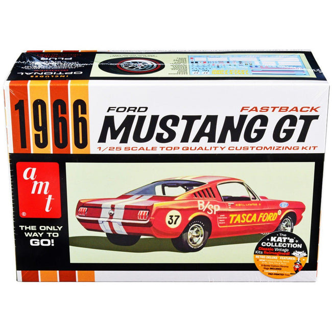AMT 1966 Ford Mustang Fastback 2+2 1/25 Scale Model Kit - AMT - ModelCars.com