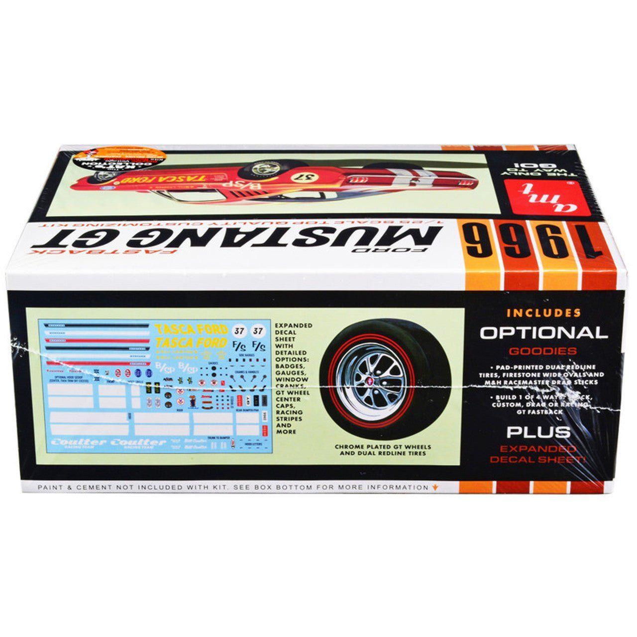 AMT 1966 Ford Mustang Fastback 2+2 1/25 Scale Model Kit - AMT - ModelCars.com