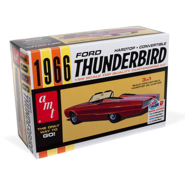 AMT 1966 Ford Thunderbird Hardtop/Convertible 1/25 Scale Model Kit - AMT - ModelCars.com