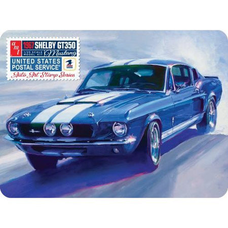 AMT 1967 SHELBY GT350 USPS STAMP SERIES (TIN) 1/25 SCALE MODEL KIT - AMT - ModelCars.com