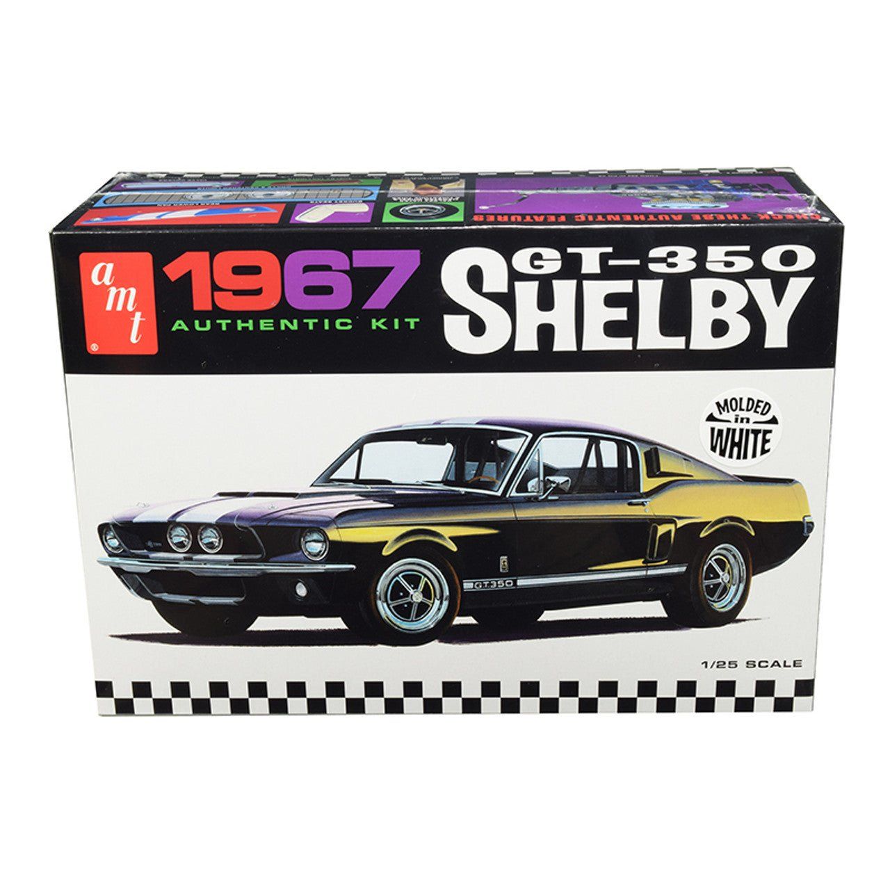 AMT 1967 Shelby GT350 - White 1/25 Scale - AMT - ModelCars.com
