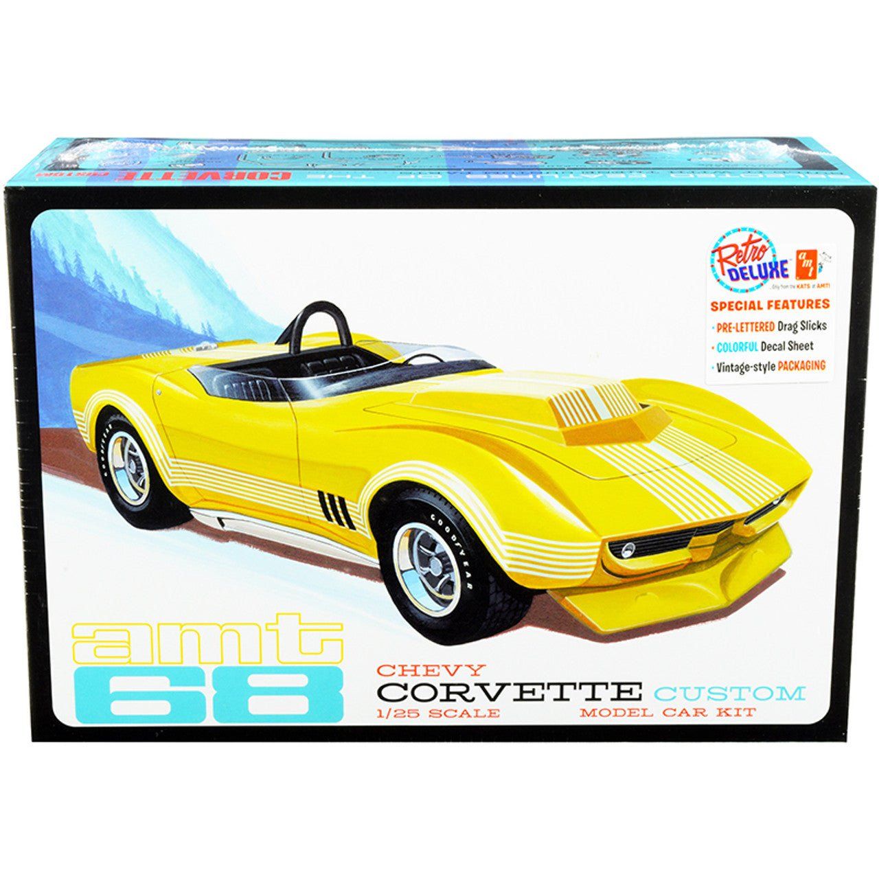 AMT 1968 Chevy Corvette Custom 1/25 Scale Model Kit - AMT - ModelCars.com